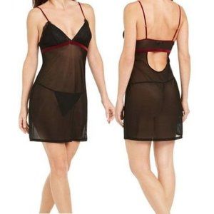 International Concepts INC Intimates Black Nylon Everyday Nightgown Size…
